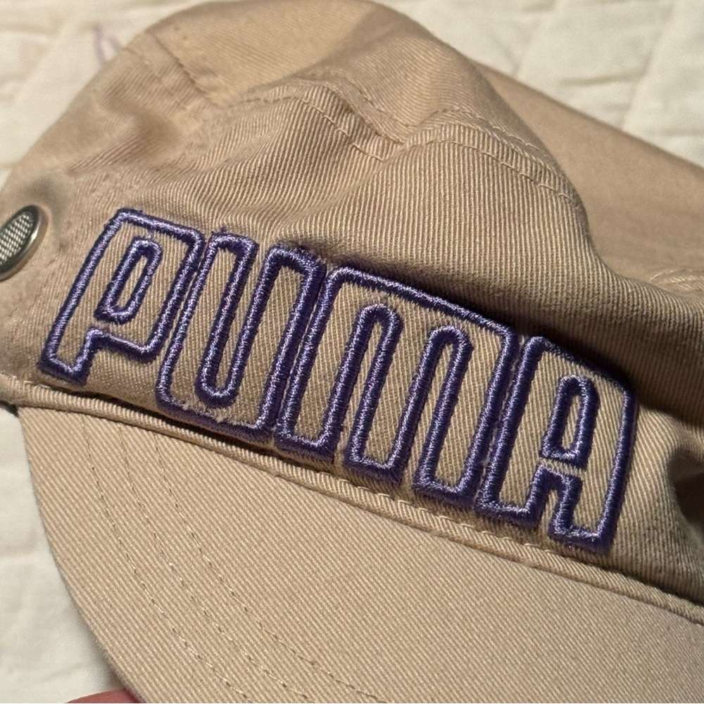 Puma Beige Cap with purple Logo - Picture 14 of 14